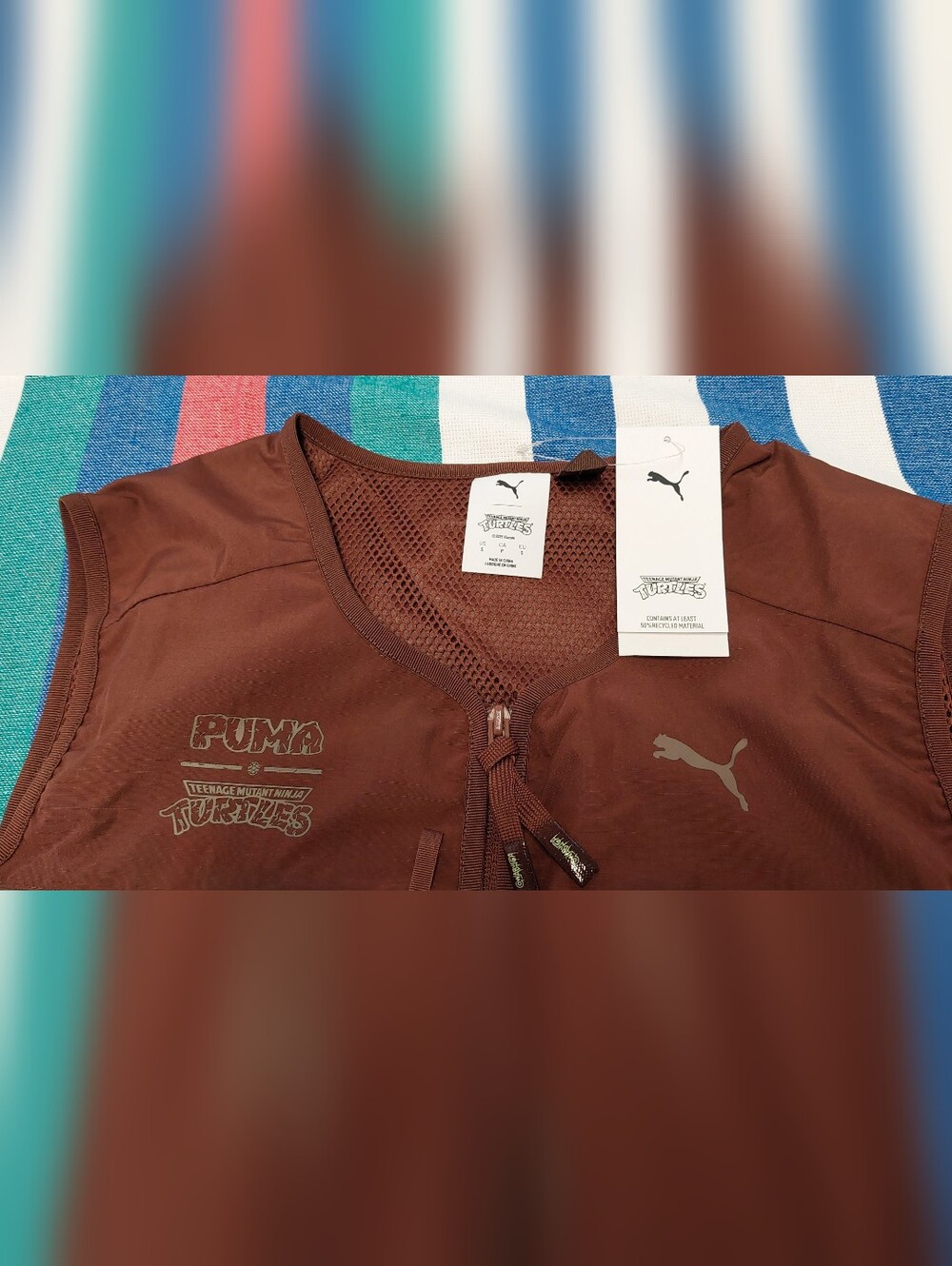 PUMA Men's Rust Brown Utility Vest - Picture 2 of 11